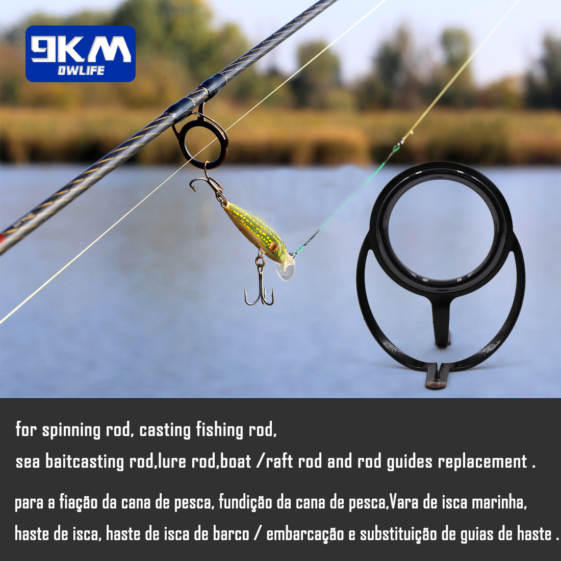 Fishing Rod Repair Kit Spinnin - Fishing Rod Guide Replacement 评论和价格