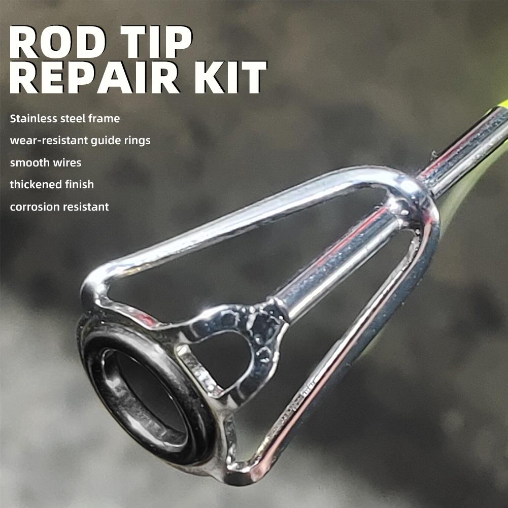 Rod Tip Repair Kit 10pcs Fishi - Fishing Rod Guide Replacement 评论和价格