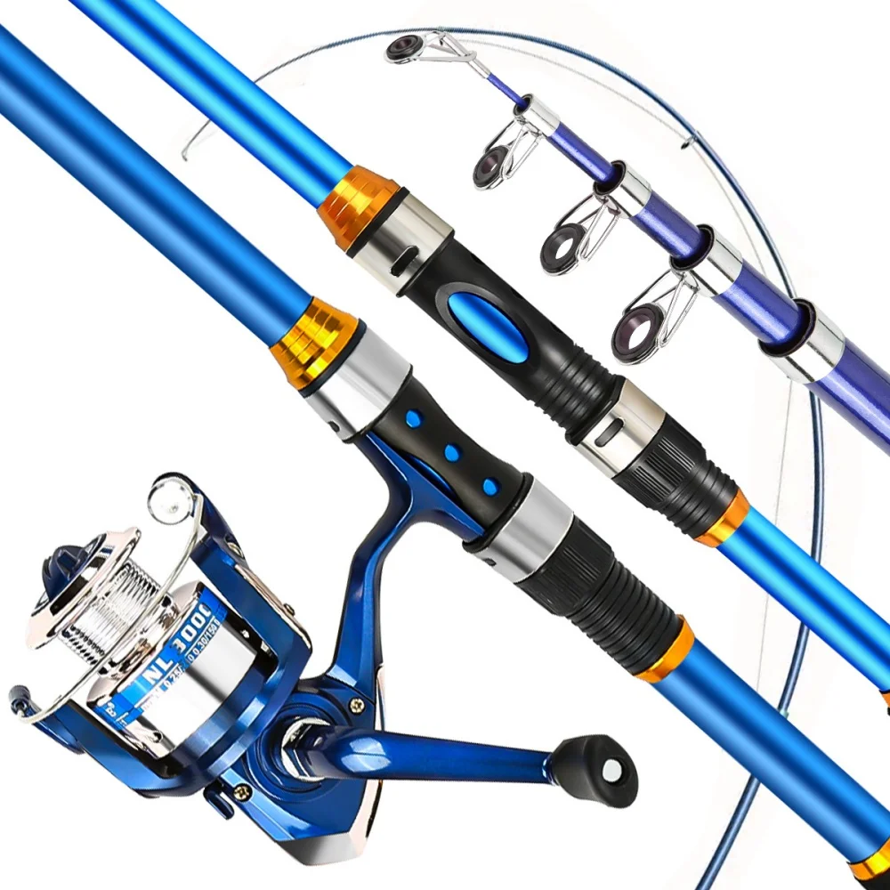 2.1-3.6M Telescopic Glass Fibe - Fishing Rod Spinning 评论和价格